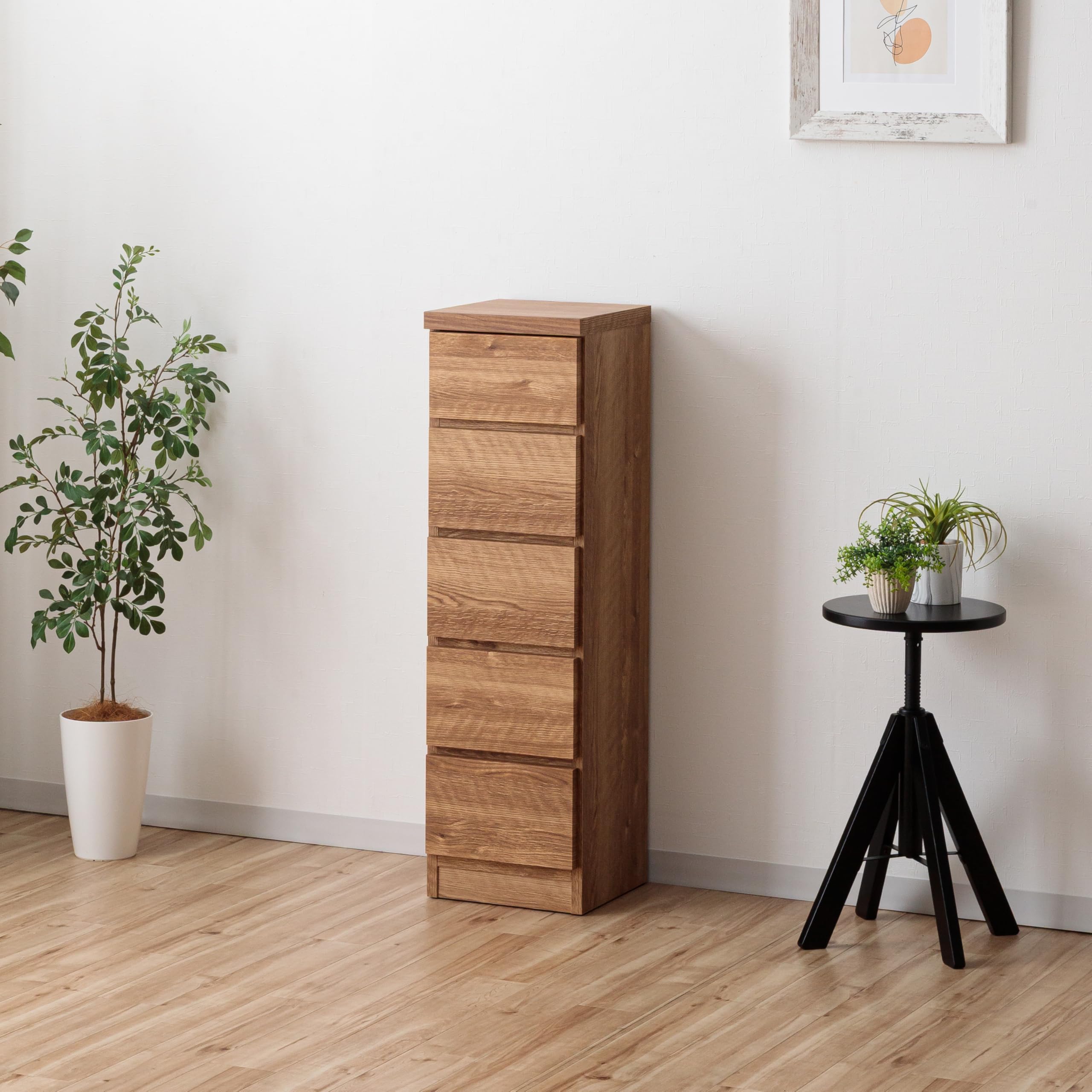 収納チェスト大容量 奥行き30.0cm x 幅100cm x 高さ98.cm Amazon｜アルファタカバ すきま収納 引き出し 木製 日本製 国産