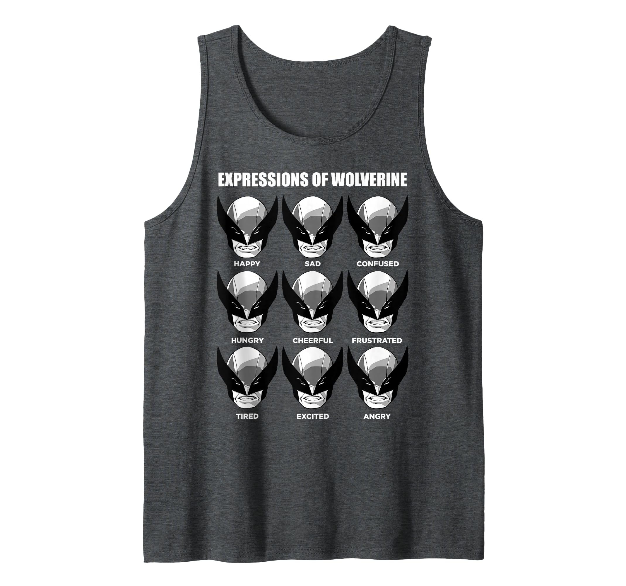 Débardeur Wolverine X-Men Marvel imprimé style grid pour homme - 2