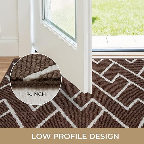 Miniatura 116 de GRANNY SAYS Felpudo para interiores, 32 x 48 pulgadas, antideslizante, tapete grande para puerta, tapete de bienvenida para exteriores, lavable