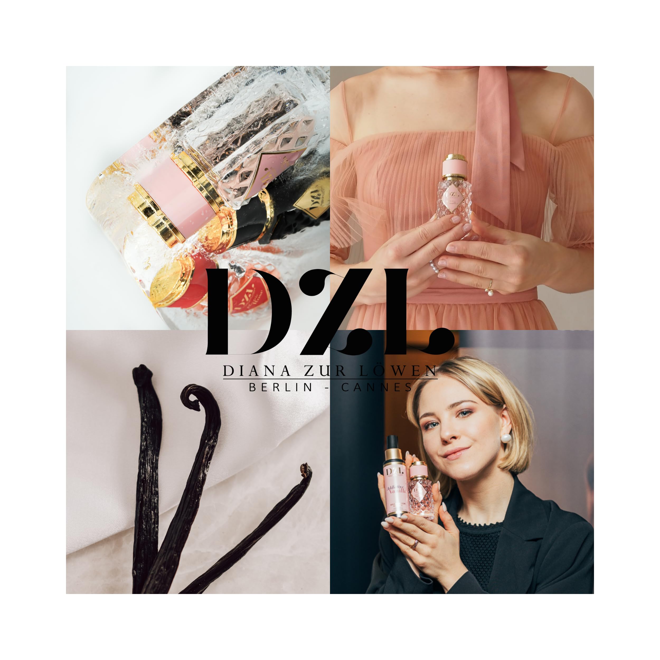 DZL - Parfum Cheveux Addictive Vanilla – Parfum Cheveux Femme - Vanille, Notes Gourmandes & Ambrées – Sillage Intense & Enveloppant - Made in France