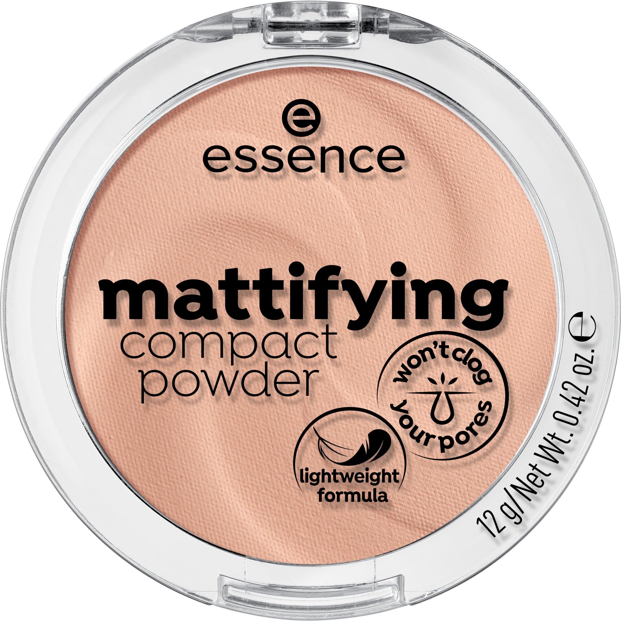 essence cosmetics mattifying compact powder,Puder,Nr. 04 perfect beige,nude,für Mischhaut/unreine Haut,mattierend,matt,vegan,Nanopartikel frei,entspricht unserem CLEAN BEAUTY Standard (12g)