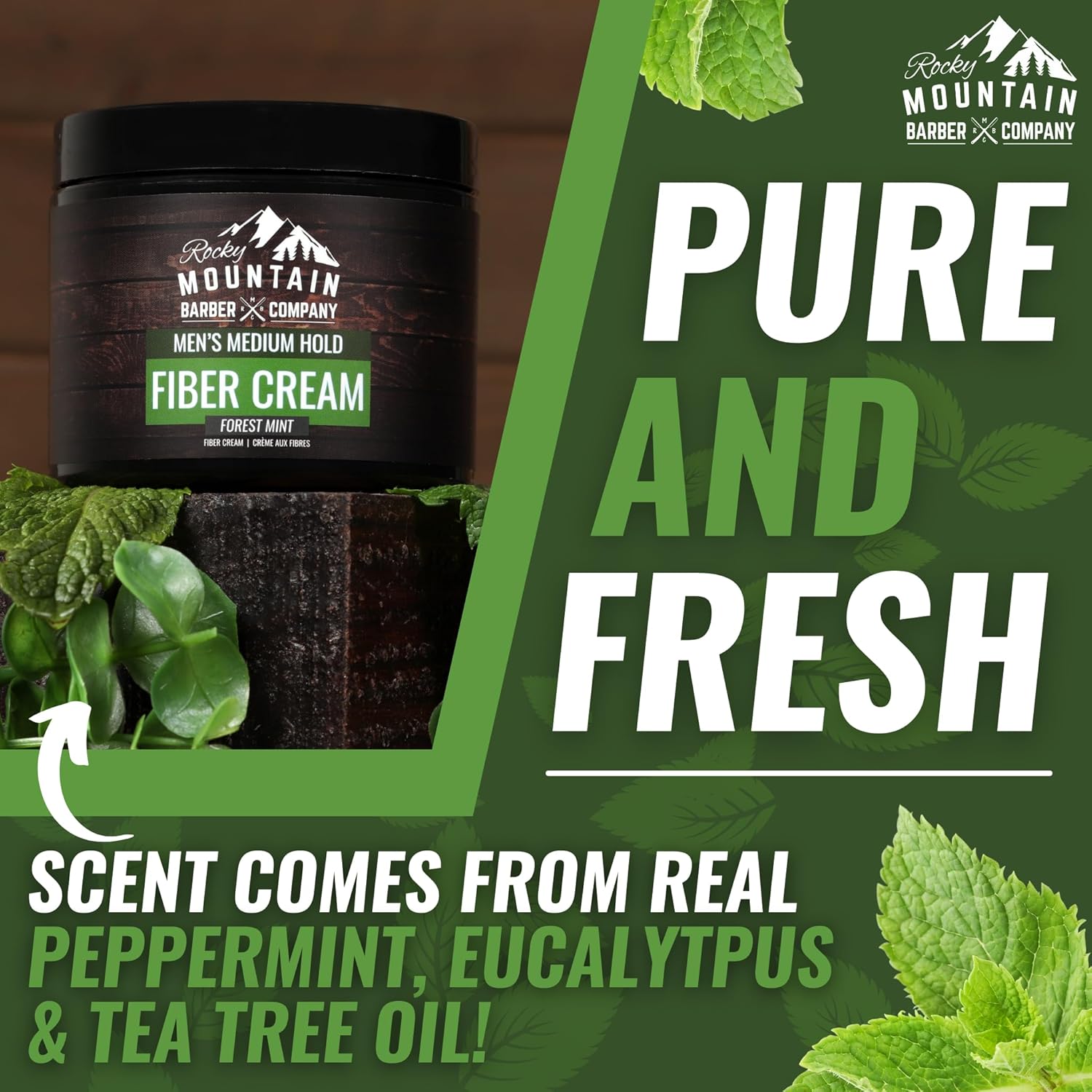 Men’s Fiber Hair Cream - Classic Hair Styling Product with Medium Hold & Shine for Modern and Classic Hairstyles - No Artificial Fragrance - For All Hair Types - Easy to Wash Out - 4 oz - Image 8