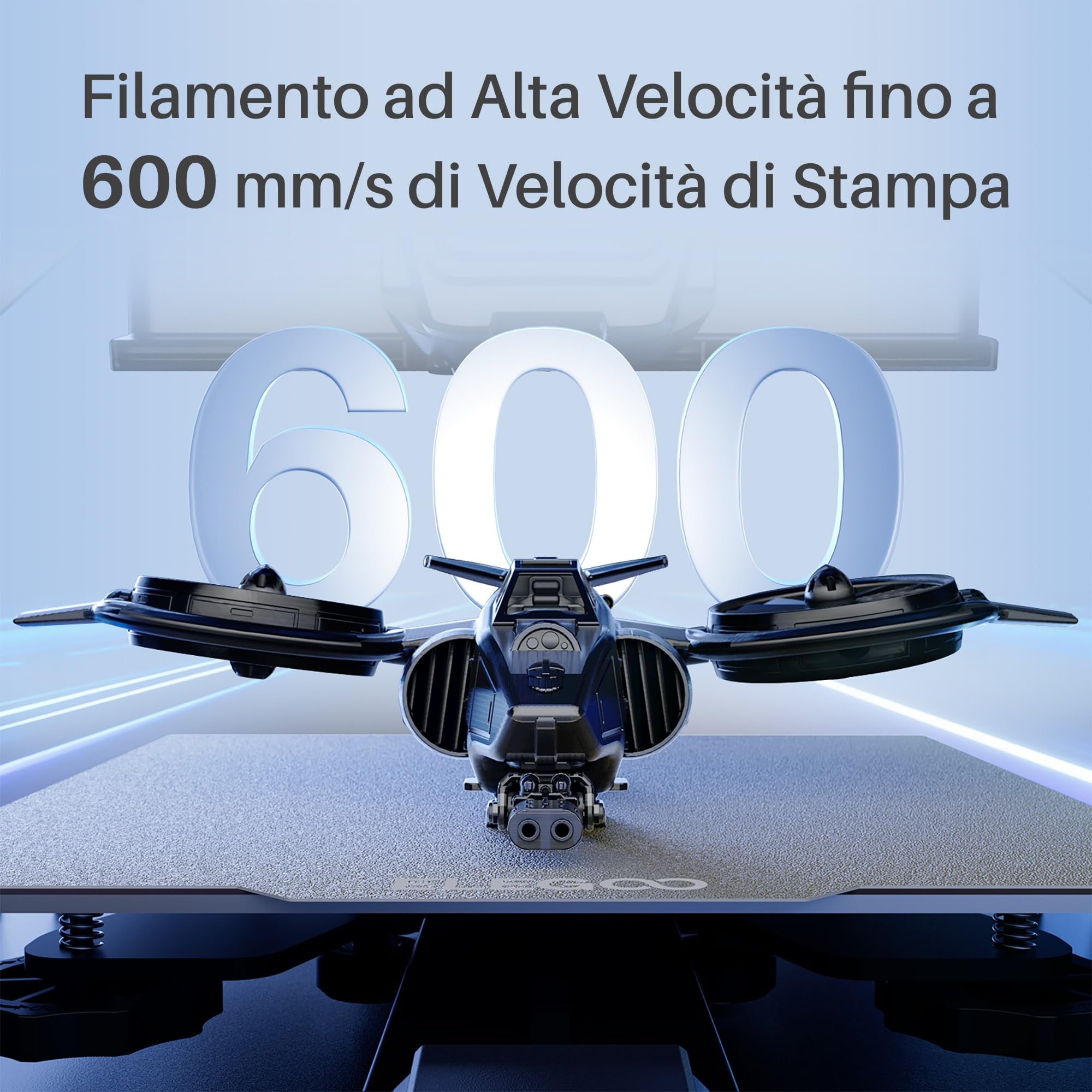 ELEGOO Rapido Filamento PLA+ 1.75 mm Multicolore 8×250 g, 30-600 mm/s, Filamento PLA Plus per Stampante 3D, Precisione Dimensionale +/- 0.02 mm, Filamento per La Maggior Parte delle Stampanti 3D