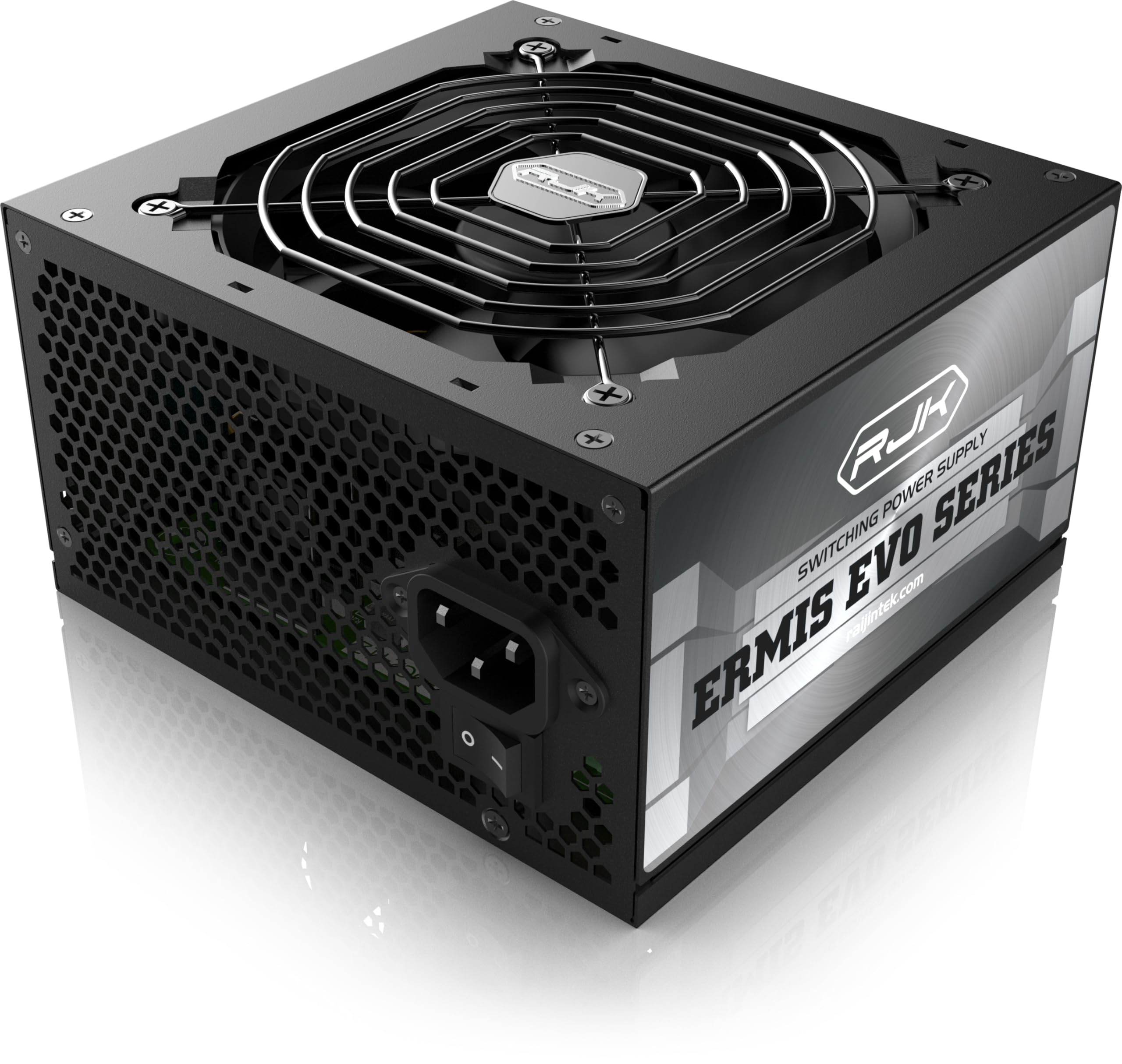 RAIJINTEK ERMIS EVO 850B ATX 3.1 zasilacz sieciowy, konstrukcja DC-to-DC, wentylator wysokociśnieniowy 12 cm, płaski kabel, cicha i stabilna praca