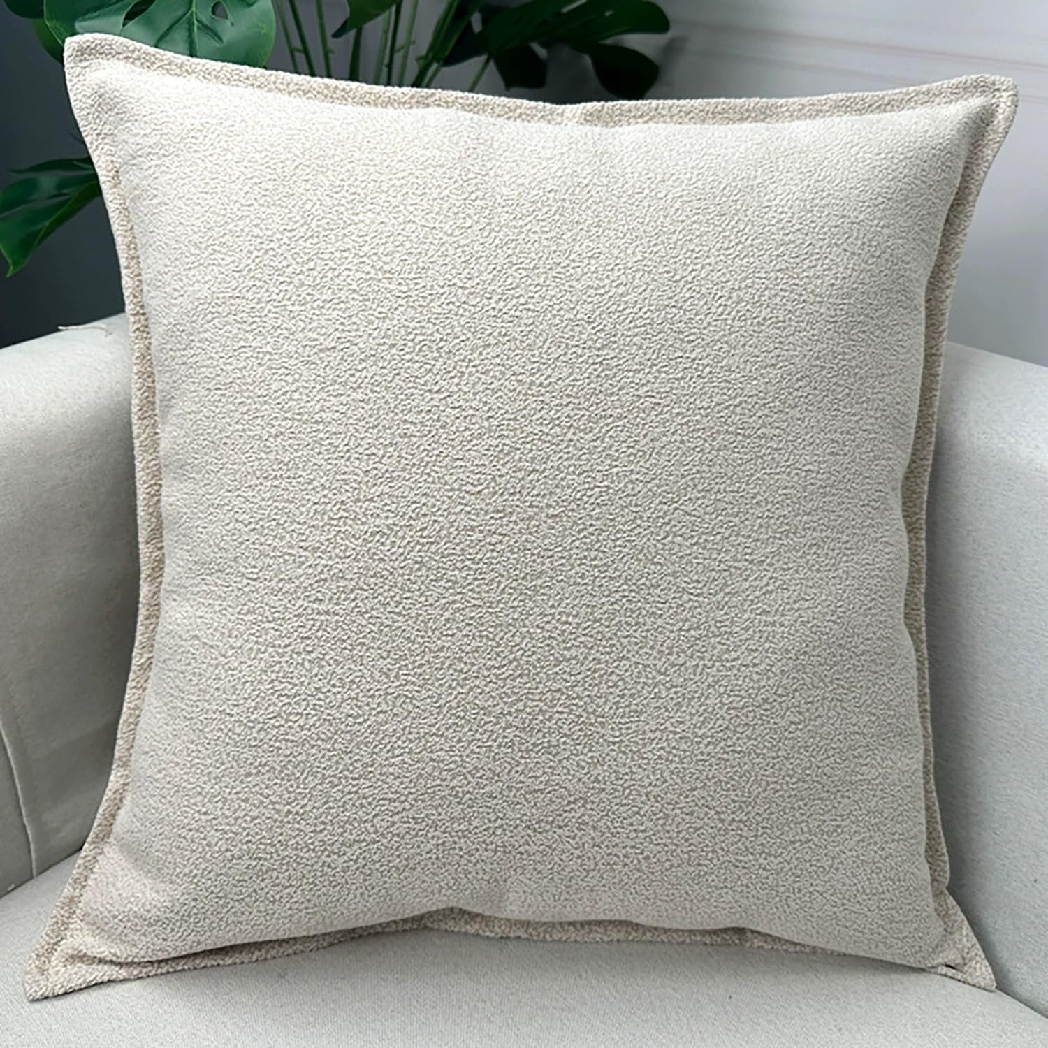 Sofa Kissenbezug 45x45cm Kissenhülle Gitter 10er Set Couch Kissenbezüge,Sofakissen Zierkissenbezüge Dekorative Dekokissen Couchkissen Zierkissen Bezug Sofakissenbezug(Beige 2)