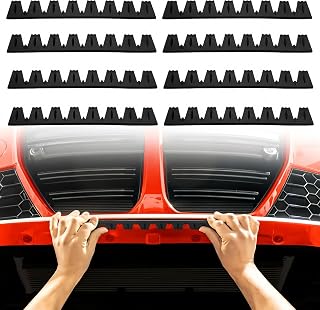 ボルテックスジェネレータ 8本セット シェブロン形状 実効空力デバイス ディフューザー ブラック