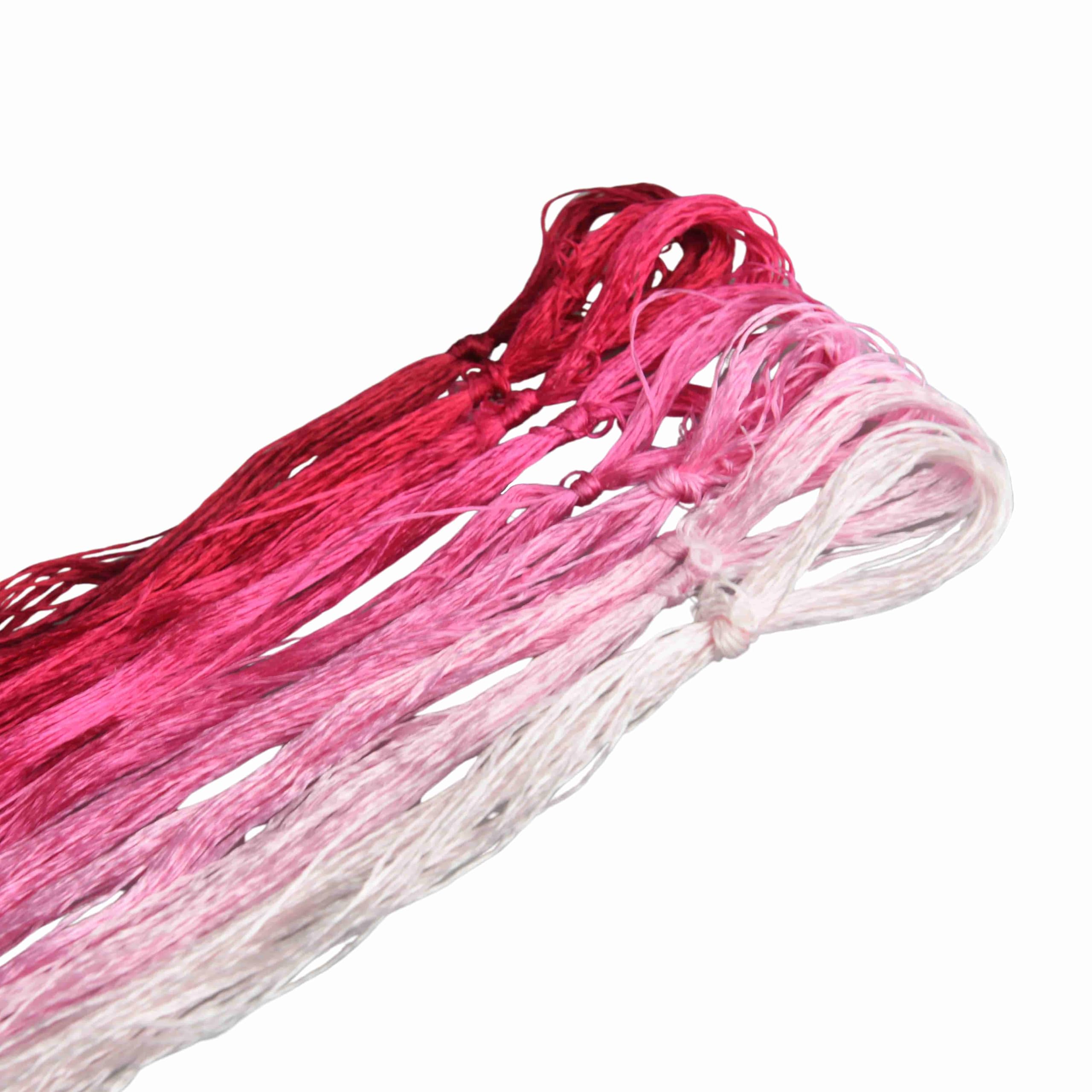 MINGGUXIUYI Colours Gradient Mulberry Silk Embroidery Threads - 22M Each, for Hand Embroidery/Cross Stitch/Knitting/DIY Crafts (39)