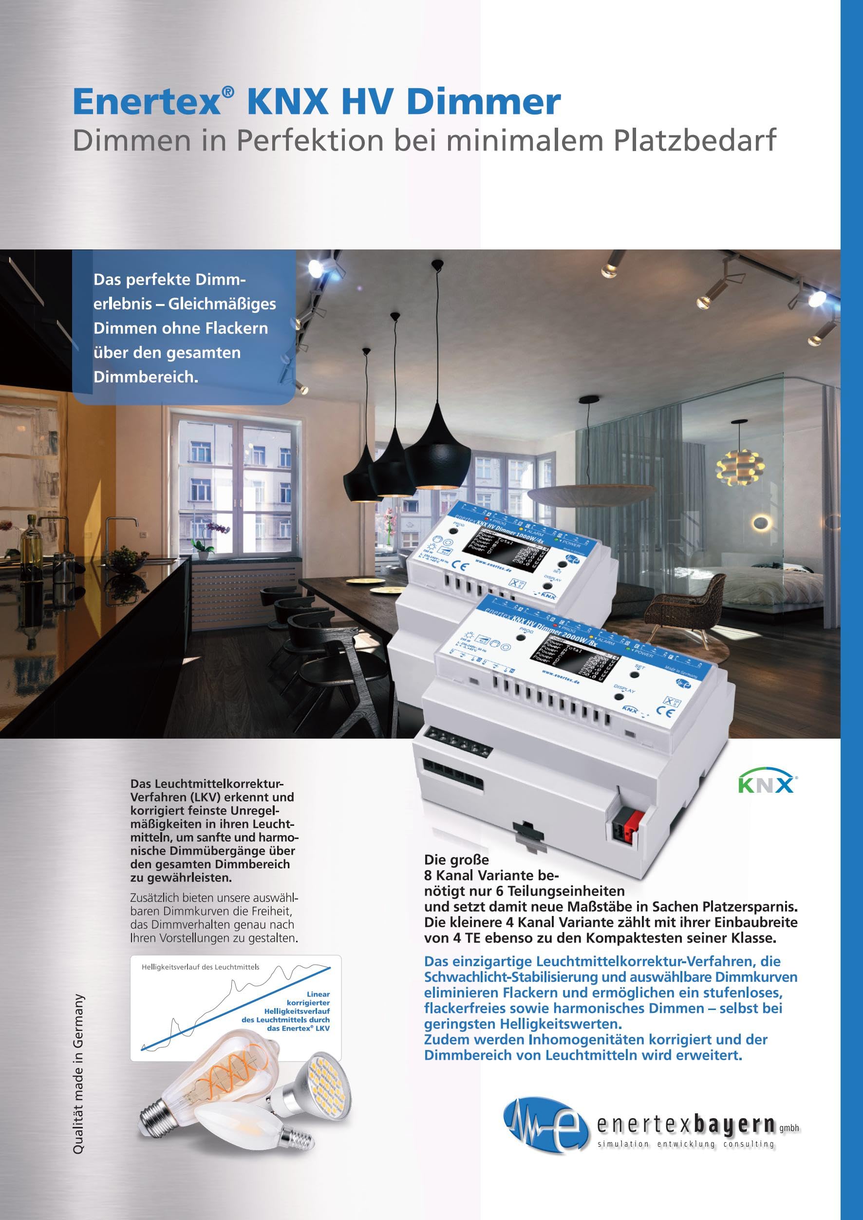 KNX HV Variateur 1000 W/4 x