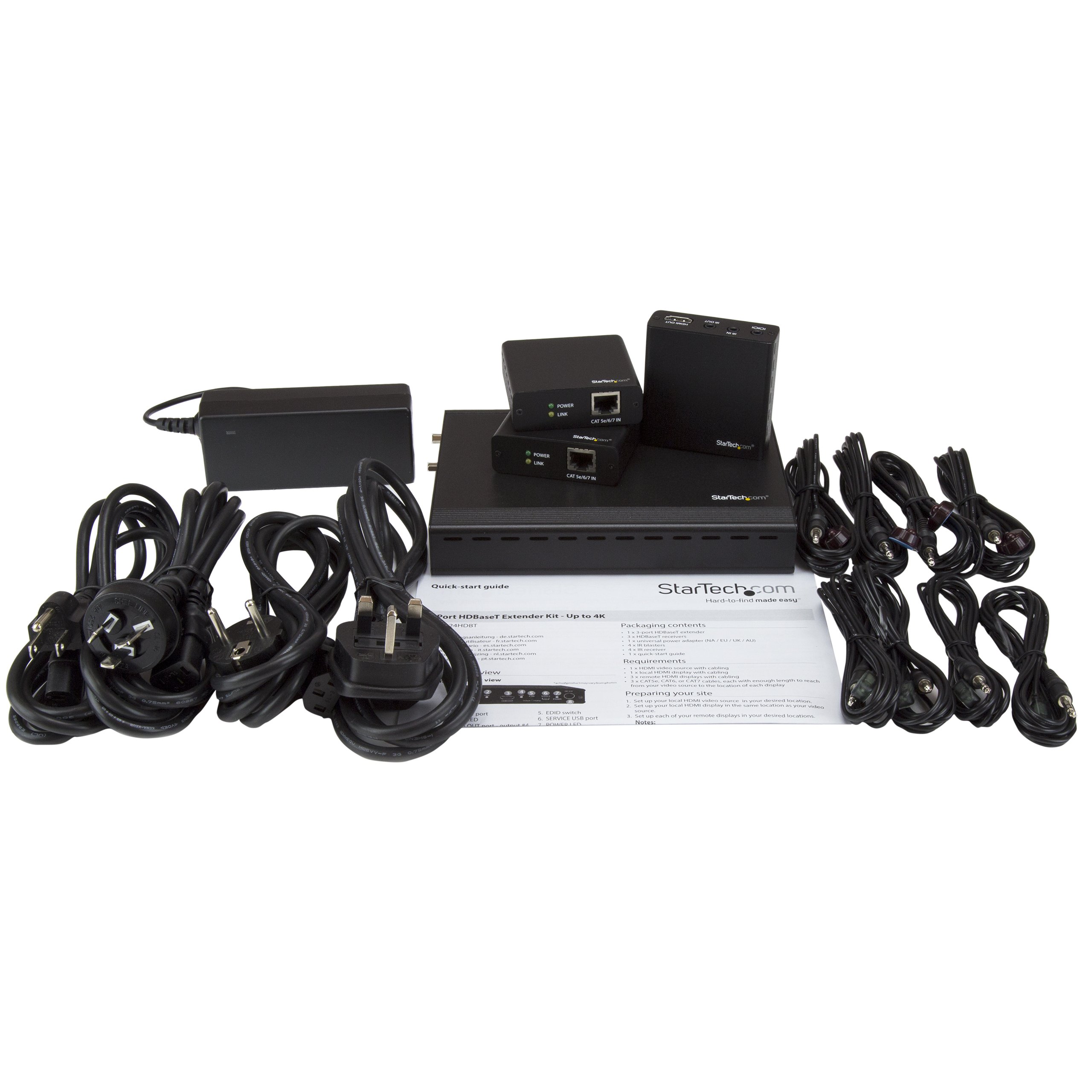 StarTech Répartiteur HDMI 1x3 HDBaseT sur Cat5e/Cat6 4K 35m, 3 Recepteurs