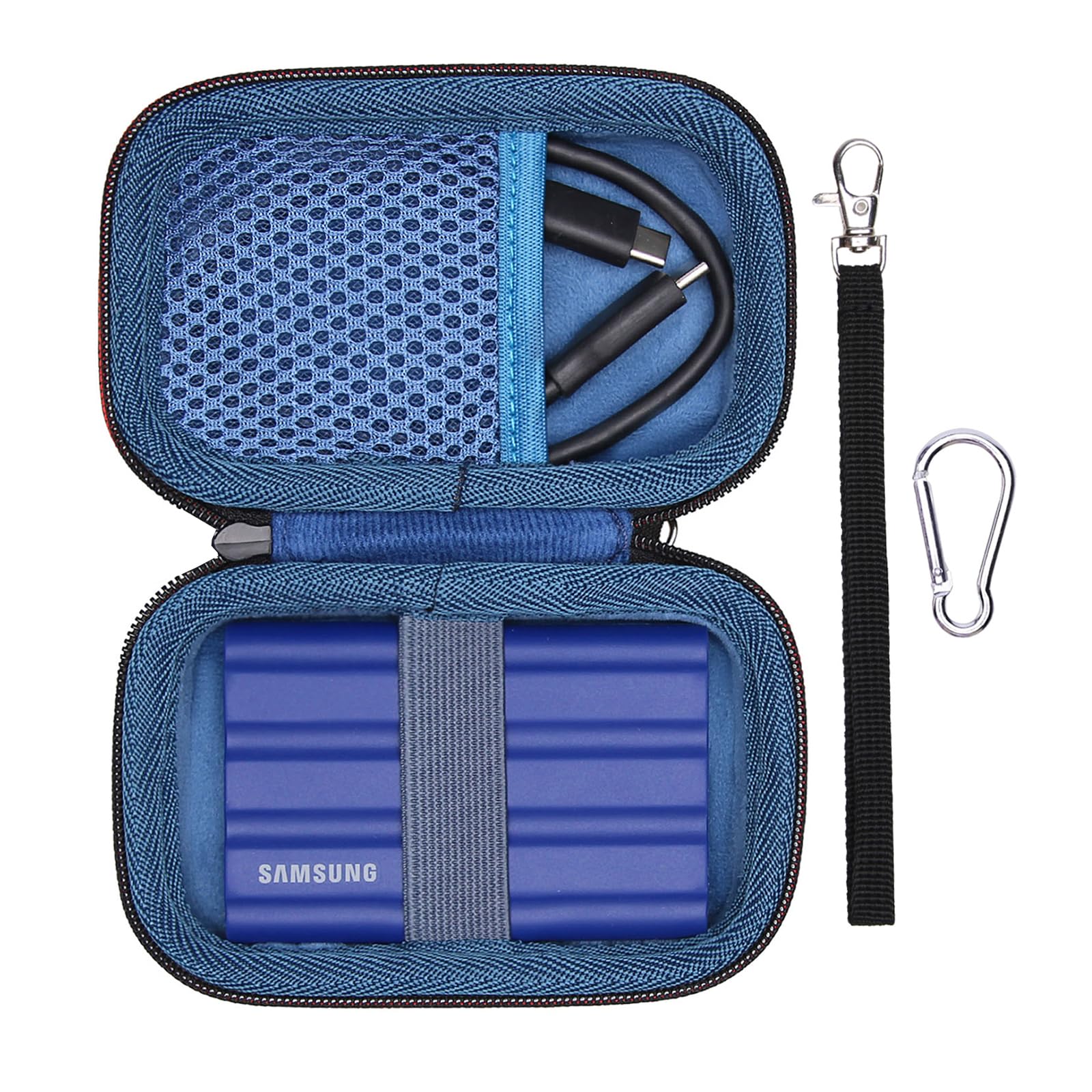 XANAD Hard Case for Samsung T7 /T7 Shield/T7 Touch/T9/T5 Portable SSD, Blue