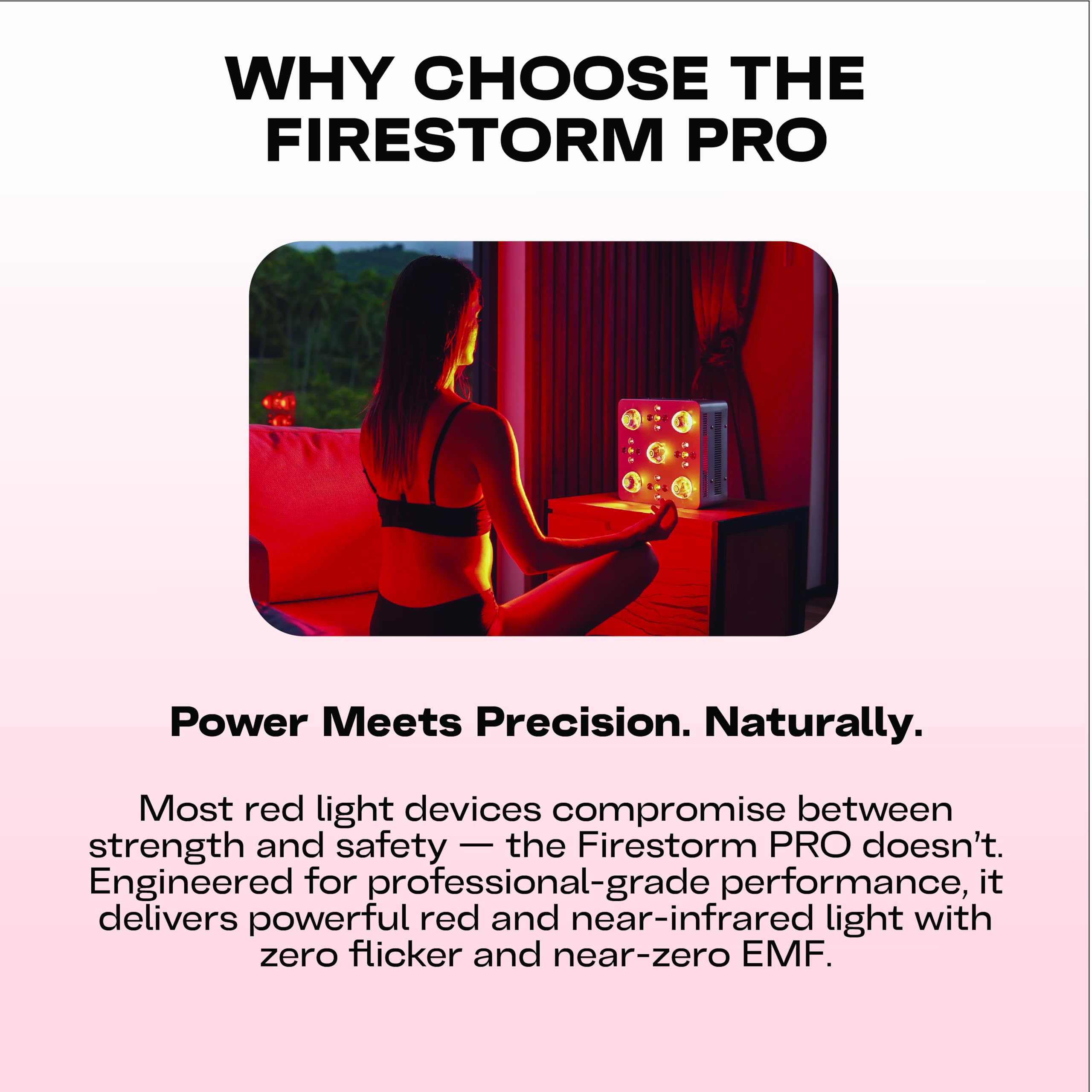 EMR-TEK Firestorm Pro | Red Light Therapy for Face & Body | High
