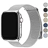 Fullmosa Compatible with Apple Watch Straps 40mm 42mm(S11/10) 38mm 41mm, Magnetic Milanese Loop Replacement iWatch Straps for Women Men for SE 3 2 1 Series 11 10 9 8 7 6 5 4 3 2 1, Silver Fullmosa Compatible with Apple Watch Straps 40mm 42mm(S11/10) 38mm 41mm, Magnetic Milanese Loop Replacement iWatch Straps for Women Men for SE 3 2 1 Series 11 10 9 8 7 6 5 4 3 2 1, Silver