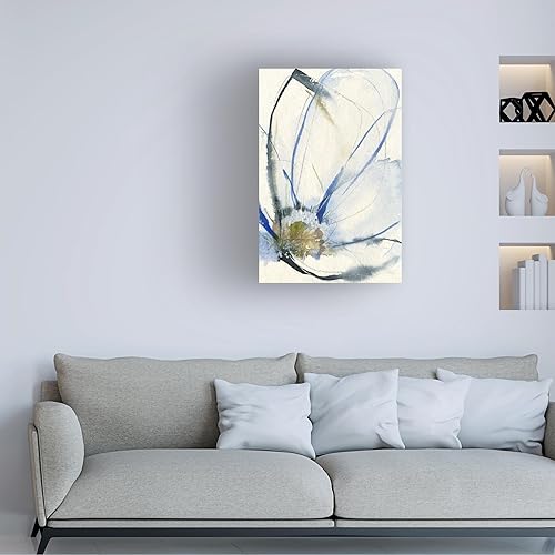 Miniatura 2 de Lienzo decorativo de Jennifer Goldberger 'Cobalt and Paynes Petals II'