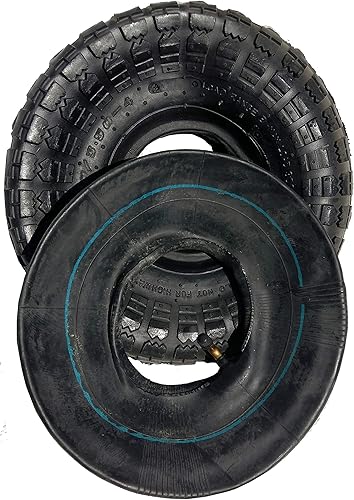 Miniatura 5 de Juego de neumáticos y tubo interior 4.103.50-4 para carretilla neumática inflable y rueda de carretilla de mano llanta de 10 pulgadas 4 '' (3.00-4)