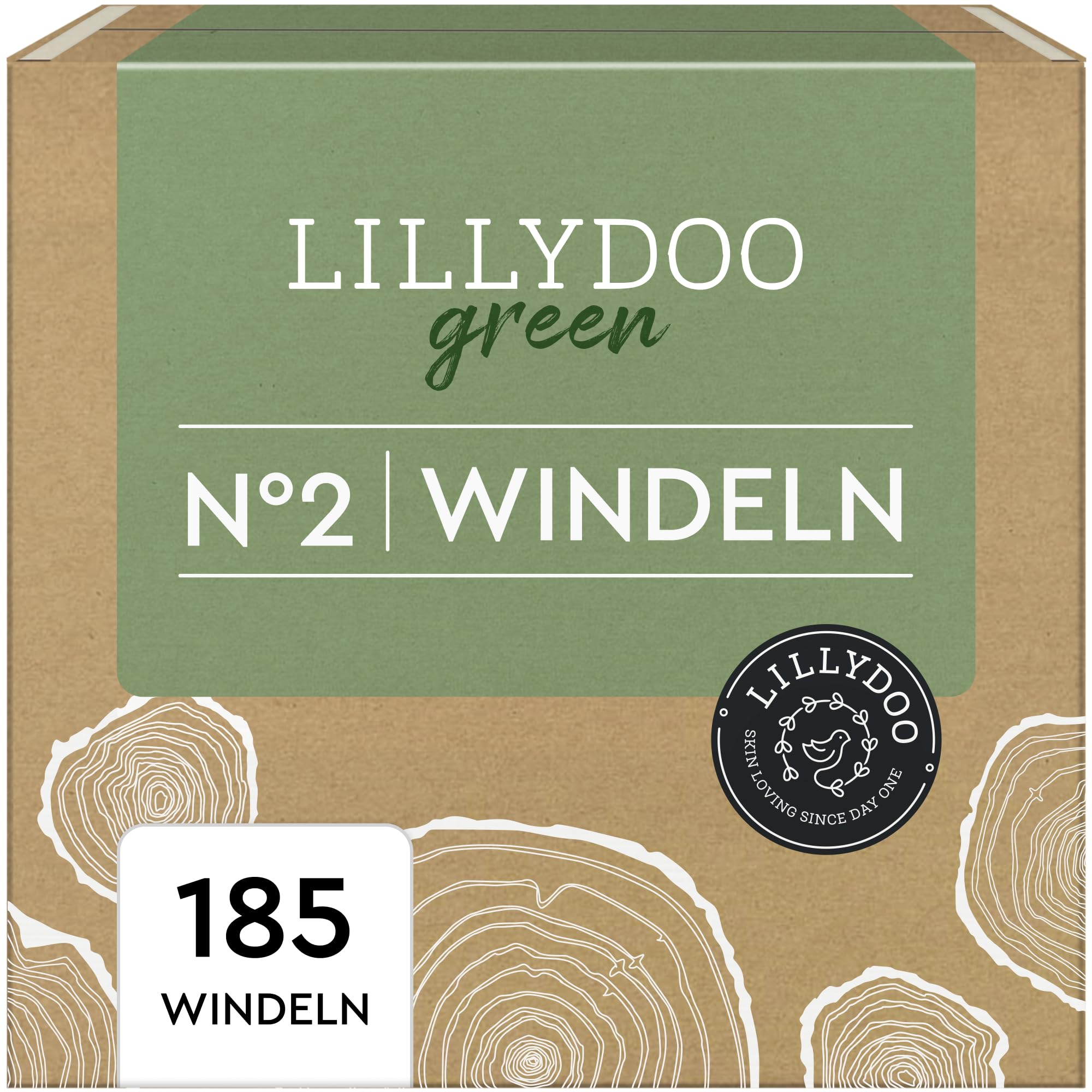 LILLYDOO Green Lot De 60 Lingettes Humides Naturelles, 100