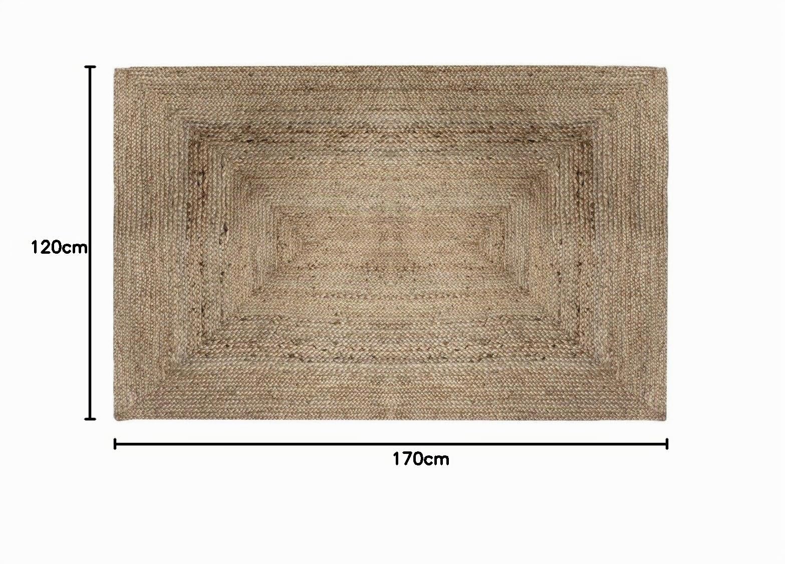 Atmosphera - Alfombra de Yute 120 x 170 cm