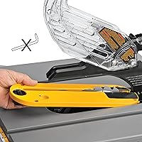 Vista 8 de DEWALT Sierra de mesa portátil compacta de 15 amperios, 8-1/4 pulgadas para lugar de trabajo (DWE7485)