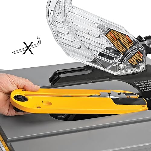 Miniatura 8 de DEWALT Sierra de mesa portátil compacta de 15 amperios, 8-1/4 pulgadas para lugar de trabajo (DWE7485)