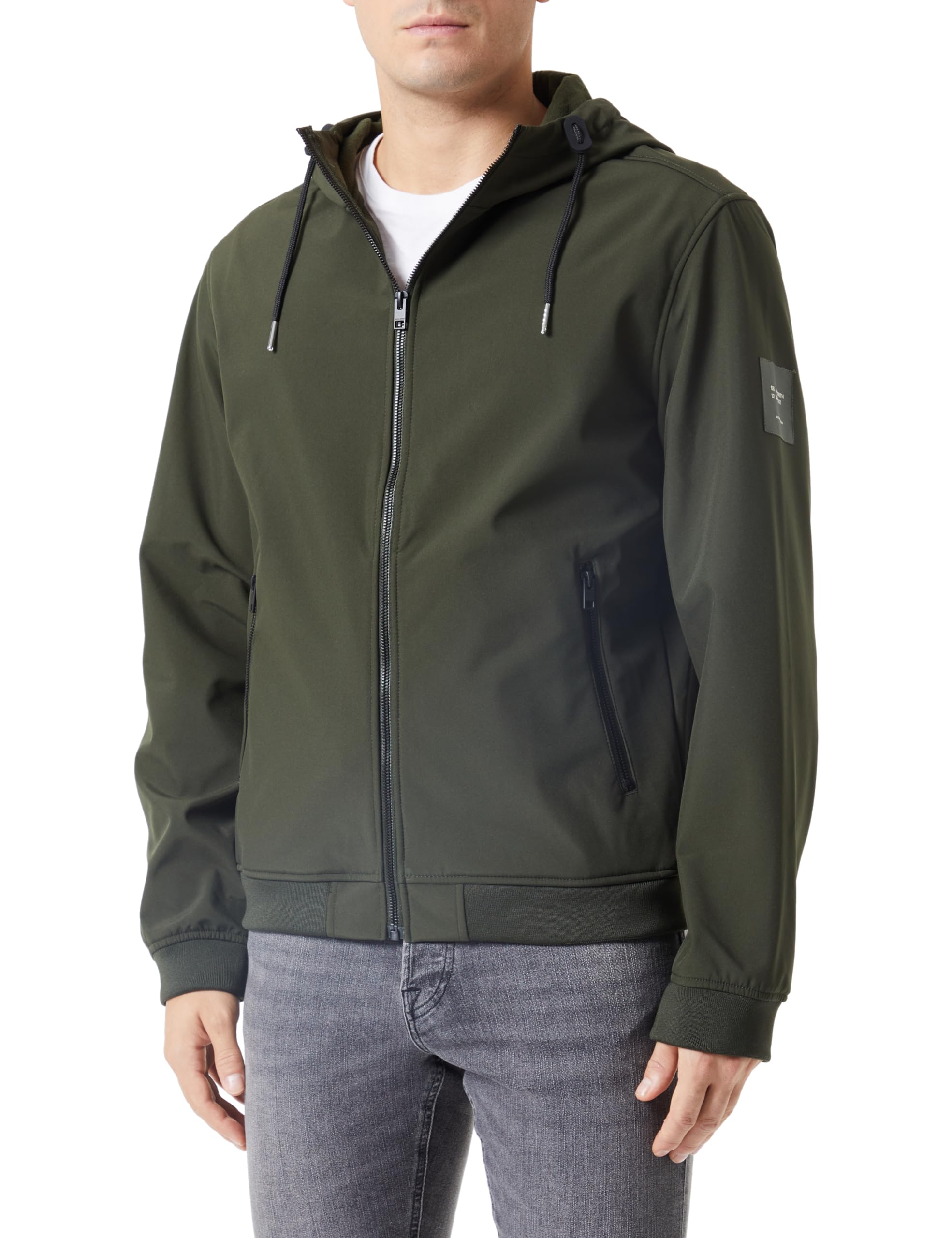 JACK & JONES Softshell Jacket For Men - JJEBASIC SOFTSHELL HOOD NOOS in Rosin, 2XL