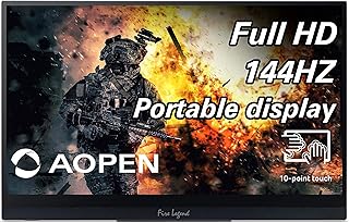 AOPEN 16PG7QT Pbmiuuzx 15.6-inch Full HD (1920 x 1080) Portable IPS Touch Monitor with 144Hz Refresh Rate and Adaptive-Syn...