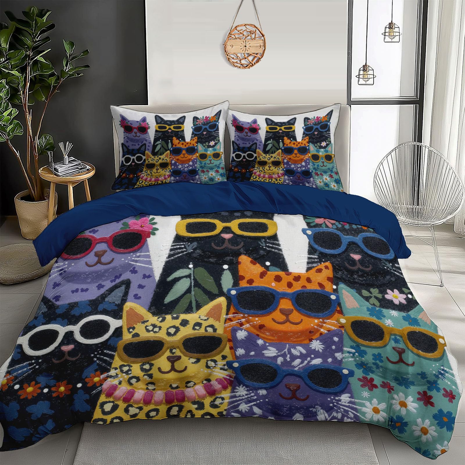 Housse de Couette Enfant 140x200 pour Chambre Fille et Garçon