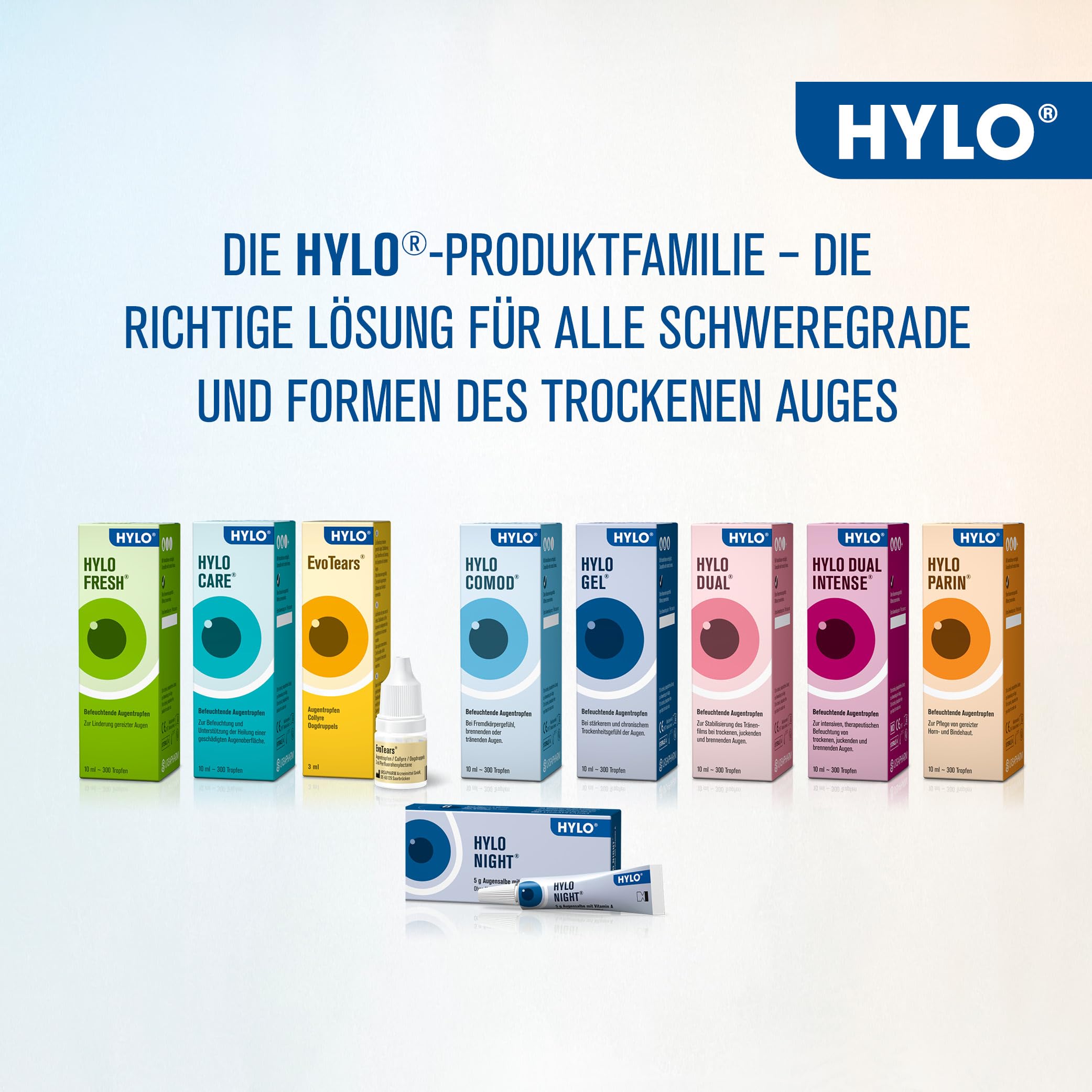 Hylo Comod Gotas para ojos secos, con ácido hialurónico, 2 unidades de 10 ml