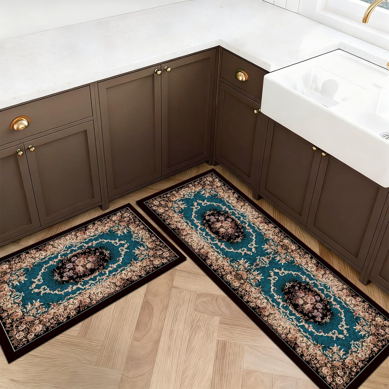 Kitchen Mats Rugs Sets Non-Slip Washable Floor Carpet Bedroom Mats Sets Soft Super Absorbent Anti Fatigue Mat Runner Set Doormat Bathroom (AW-11) — Amazon image 8