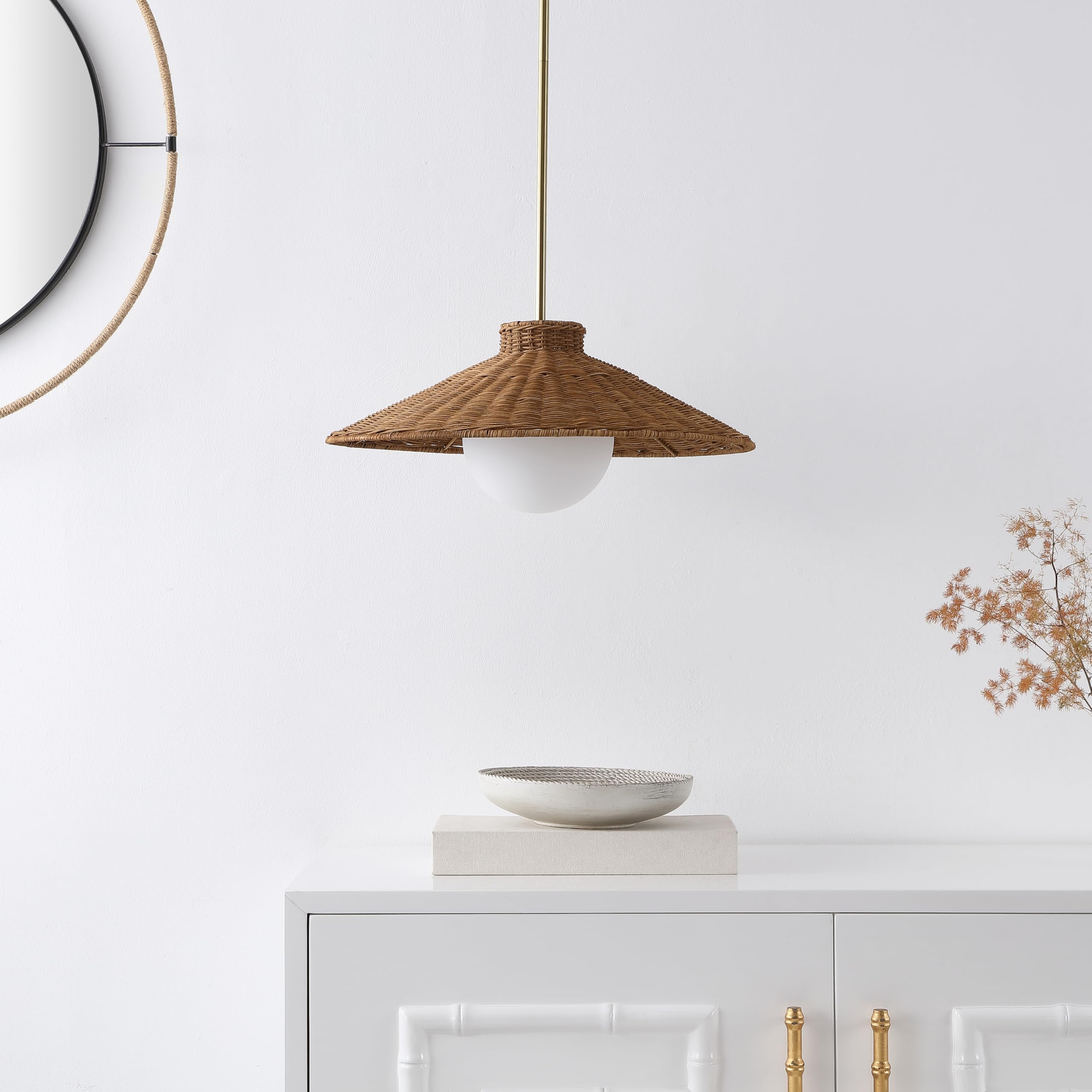 SAFAVIEH Lighting - Kalena 19.5-Inch Hanging Pendant Ceiling Light