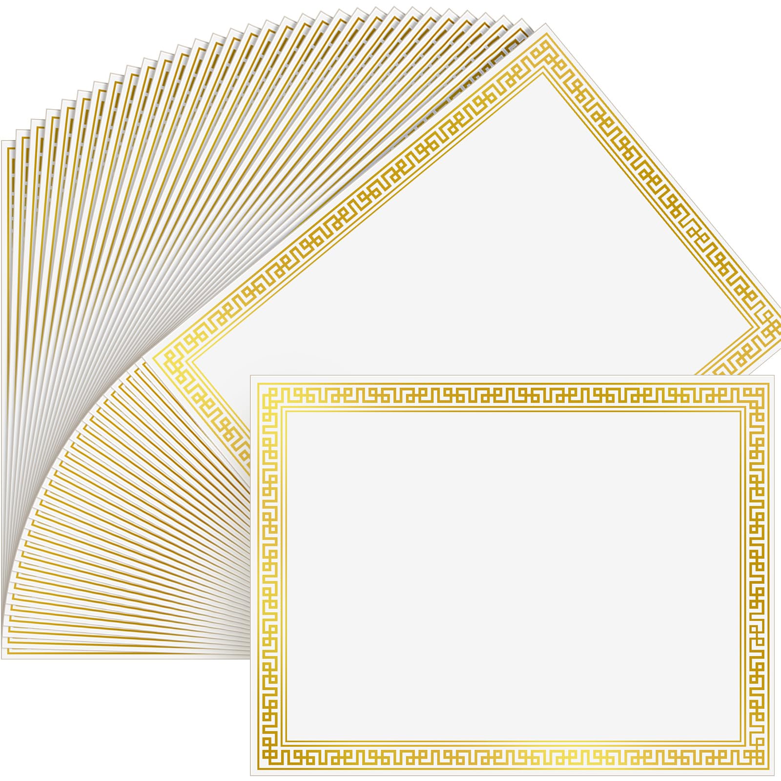 Affrolling 100 Pcs Certificate Diploma Paper 8.5 x 11 Inch Blank Cardstock for Graduation Certificate Paper for Printing Award Certificates