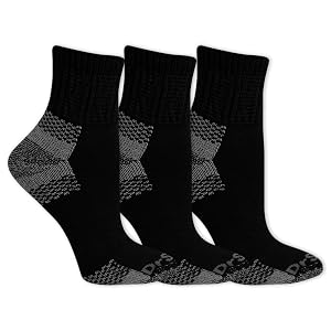 Dr Scholls Womens Blister Defense Moisture Wicking Non-Binding Cushioned Ankle Socks 2-3 Pair