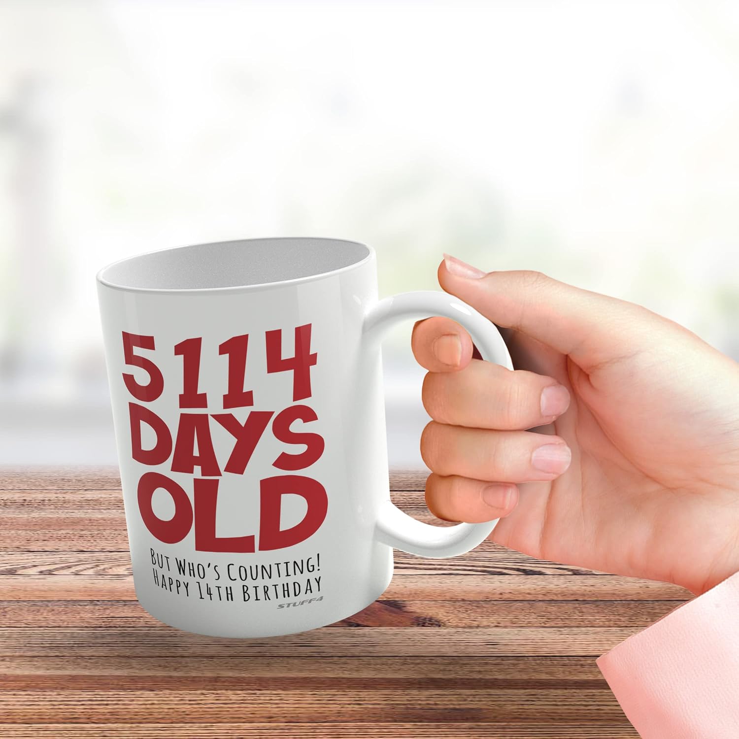 14th Birthday Mug Gift for Boys Girls Him Her, 5114 Days Old - Image 4