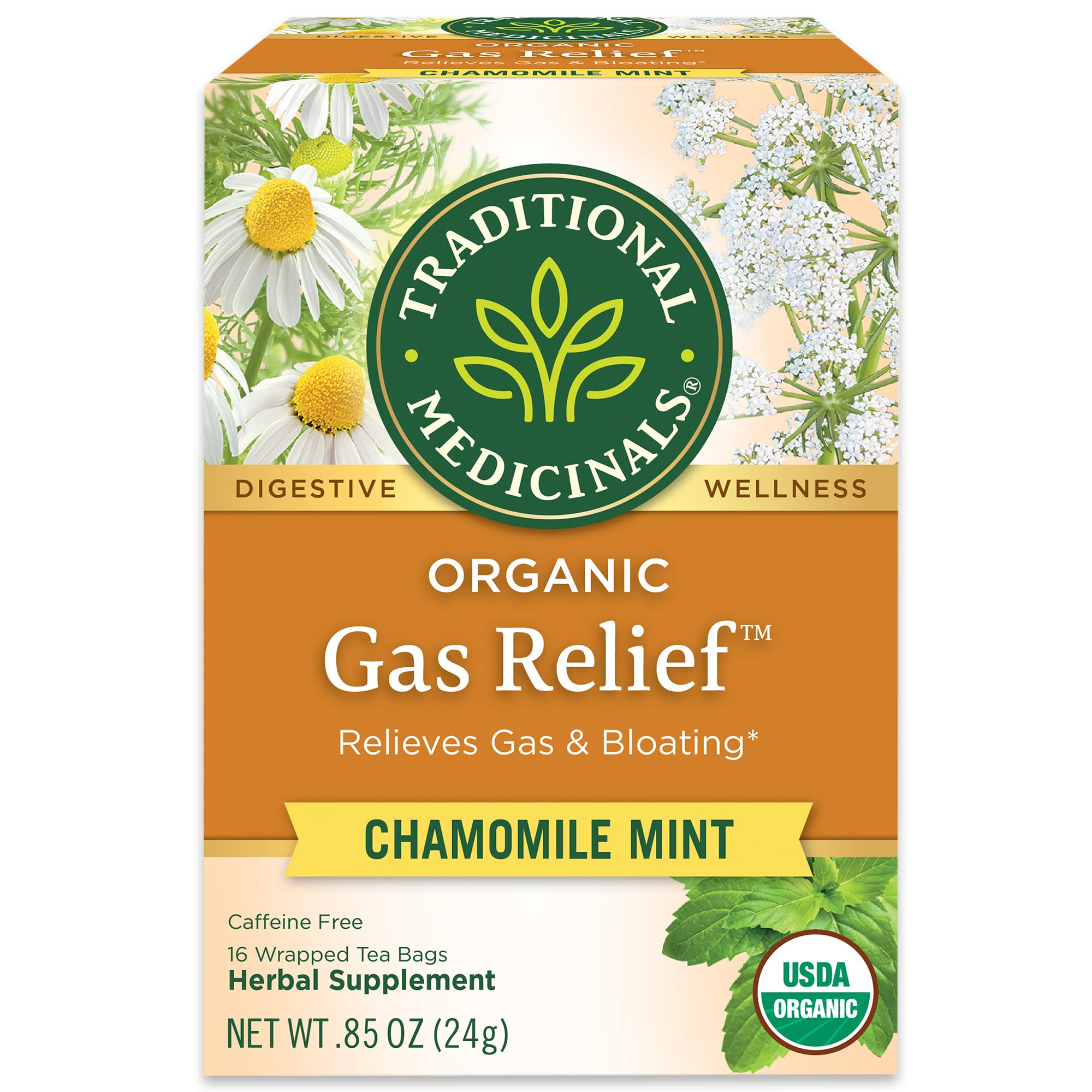 Traditional Medicinals - 有機性ガスの救助の茶 - 1ティーバッグ