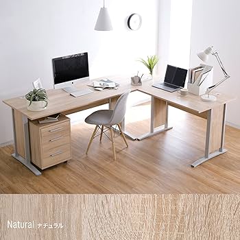 【LOWYA】L字型デスク 100cm幅 収納棚付き LOWYA パソコンデスク L字型 l字 PCデスク ワークデスク