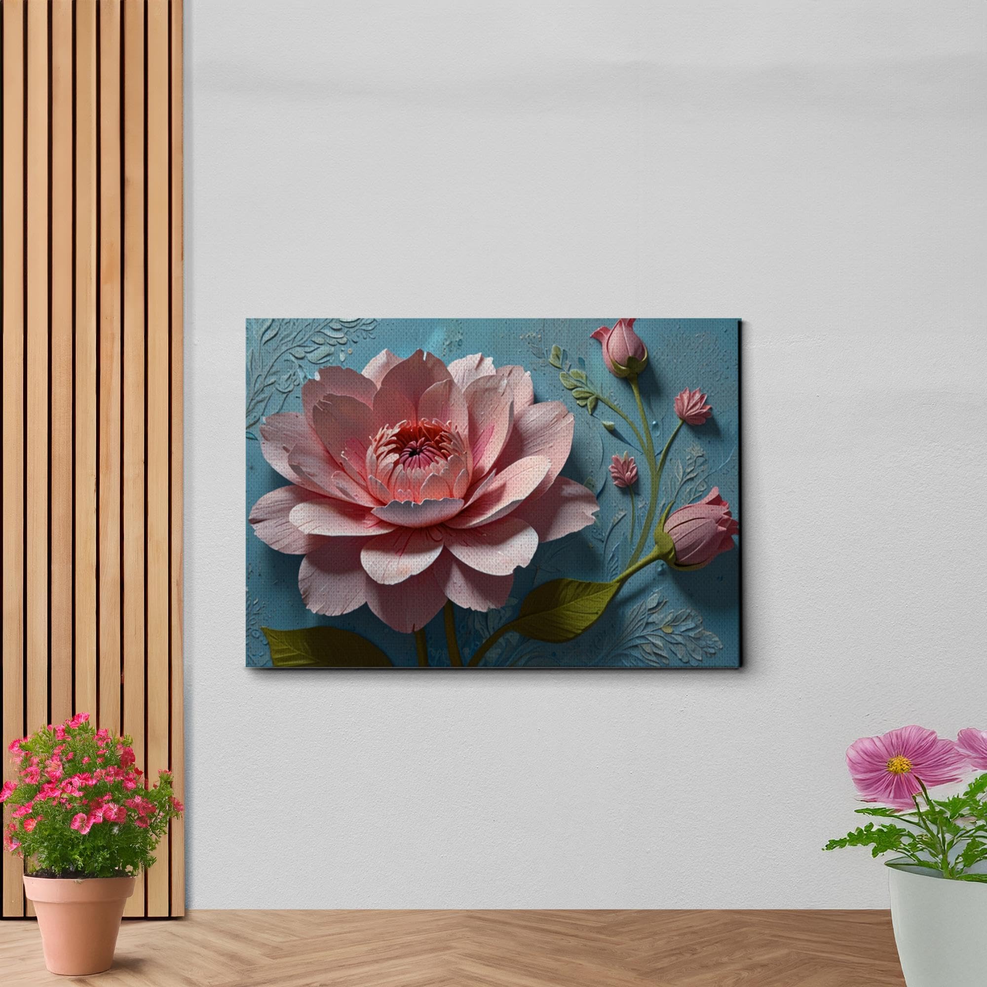 d*3様 r-906　サイン入り　Ci flower MASTERPIECE C Amazon.com: Floral Textured Painting 3D Floral Art with Impasto
