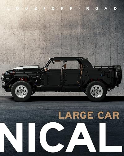 Miniatura 4 de Nifeliz L002 - Juego de construcción de automóvil todoterreno, modelo de camión coleccionable y regalo para adultos y amantes de los automóviles,