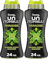 Vista 21 de Downy Unstopables - Perlas potenciadoras de aroma en la lavadora, aroma Paraíso, 24 oz, Perlas de lavandería para protección contra olores, Perlas