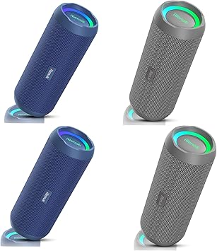 RIENOK 4 Pack Portable Bluetooth Speaker 30W Dual Pairing True Wireless Stereo HD Sound IPX7 Waterproof Outdoor Sport Shower Wireless Speaker Bluetooth 5.3 for Home Party