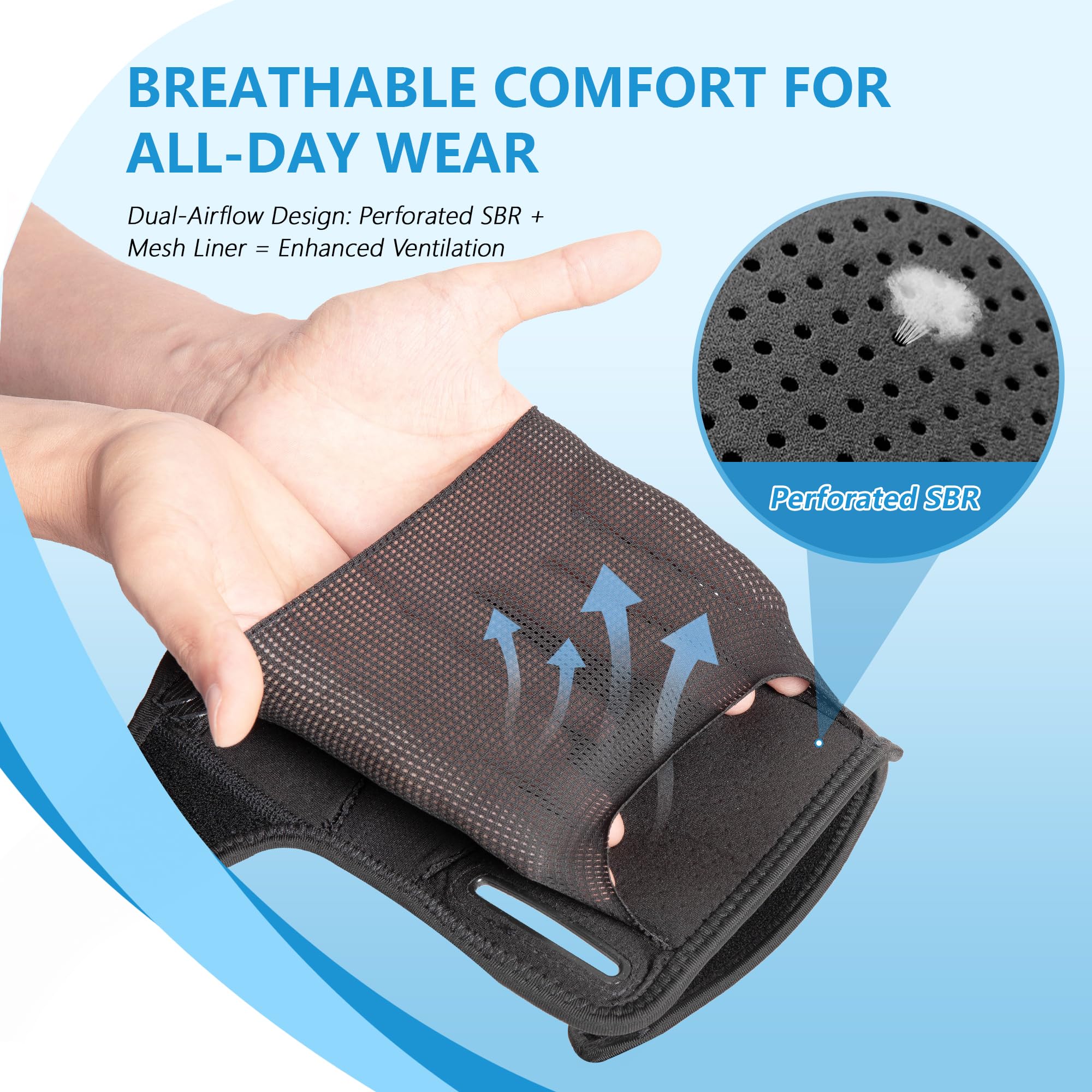Supporto Gomito Sportivo Regolabile, Fascia Compressione per Allenamento Tennis Golf e Recupero, Manica Traspirante per Uomini e Donne, S/M
