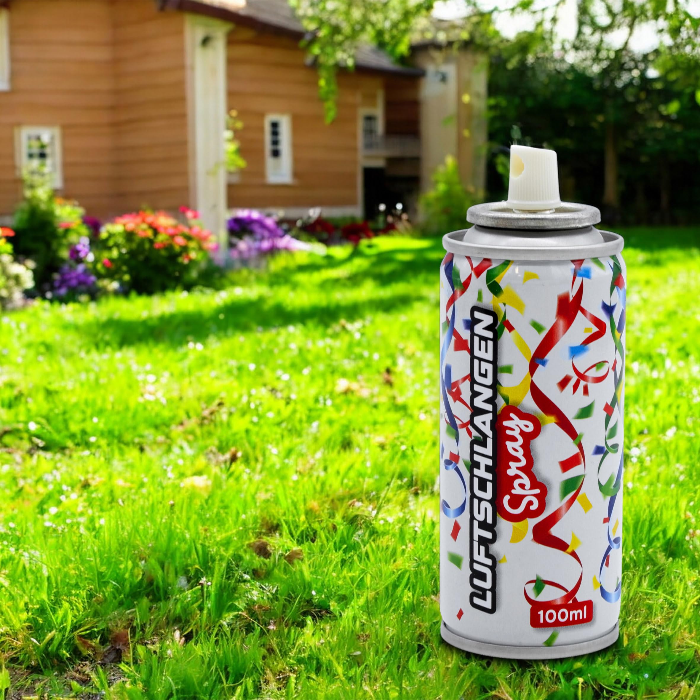 Spetebo Fluorescencyjny spray 100 ml – opakowanie 24 szt. – dekoracja karnawałowa z rozpylaniem serpentyny w 6 kolorach – dekoracja karnawałowa, dekoracja urodzinowa, girlanda