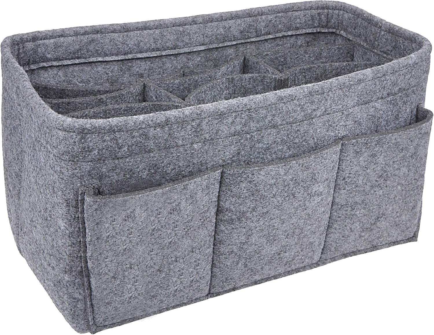 Vercord Felt Purse Organizer Handbag Insert Liner Shaper Bag in Bags for Speedy Neverfull Tote Black Xlarge