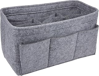 Vercord Felt Purse Organizer Handbag Insert Liner Shaper Bag in Bags for Speedy Neverfull Tote Grey Medium