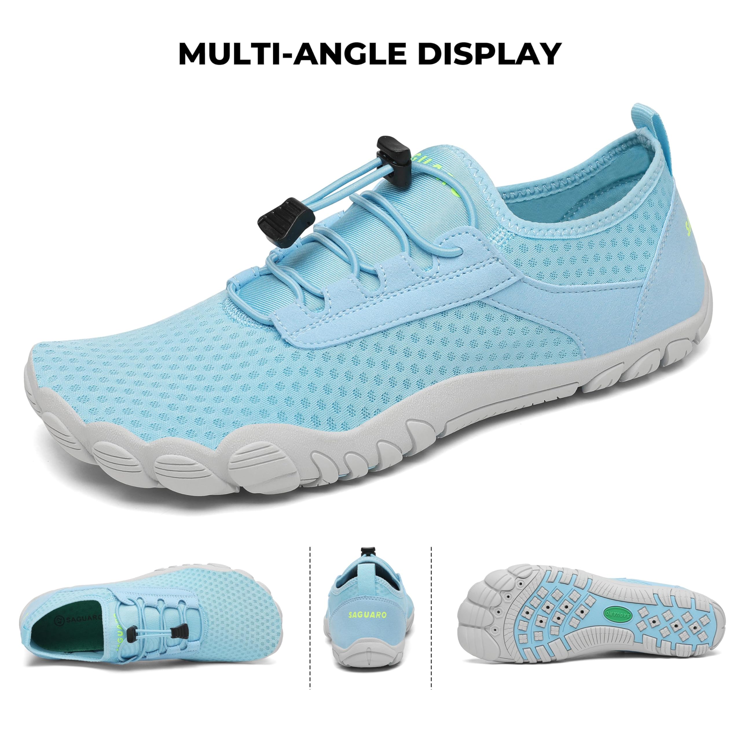 SAGUARO Scarpe da Scoglio Donna Uomo Scarpette da Mare Bagno Spiaggia Water Shoes per Immersione Nuotare Acquatico