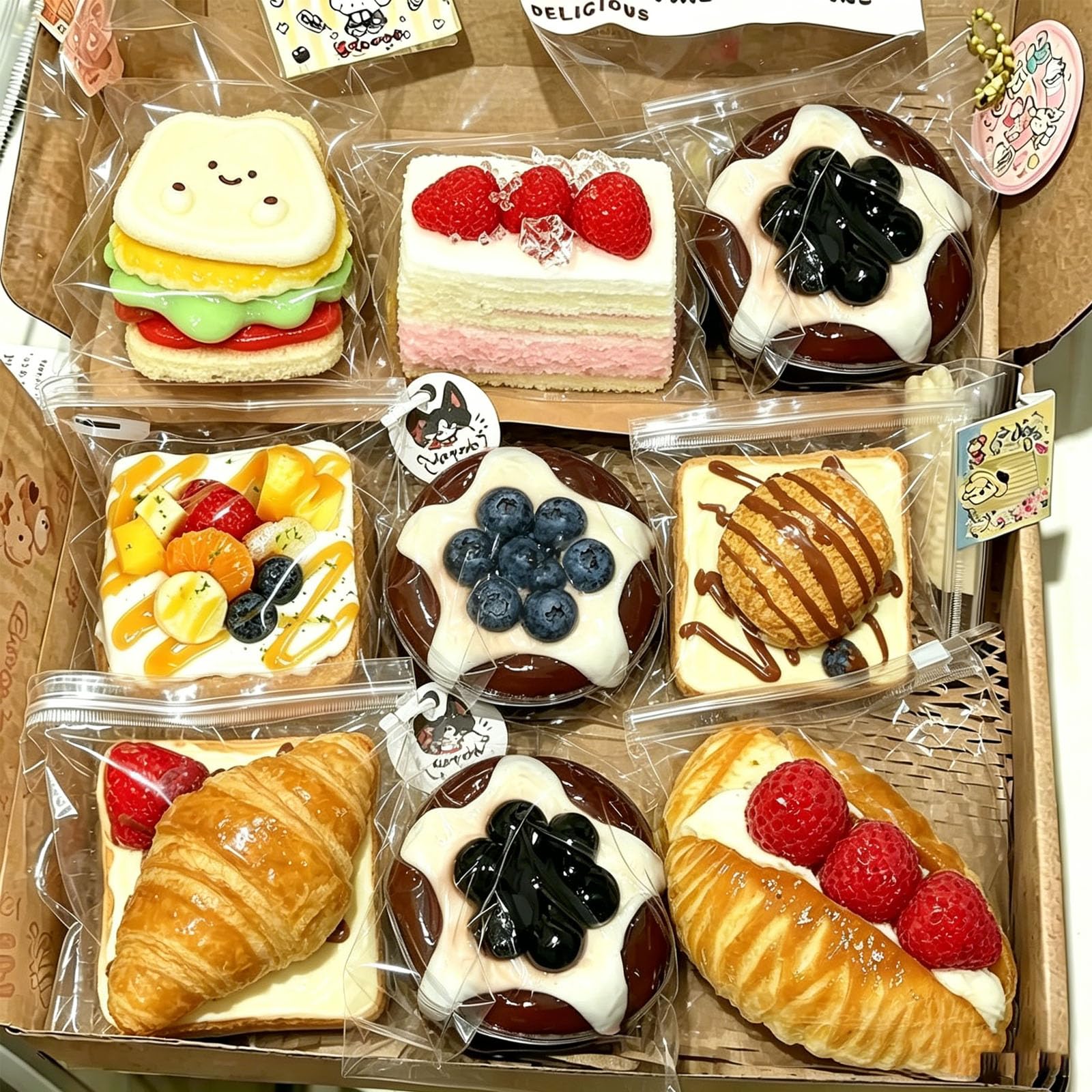 Amazon.co.jp: [QINGBAODAN] 水感スクイーズ スクイーズ 8個入り