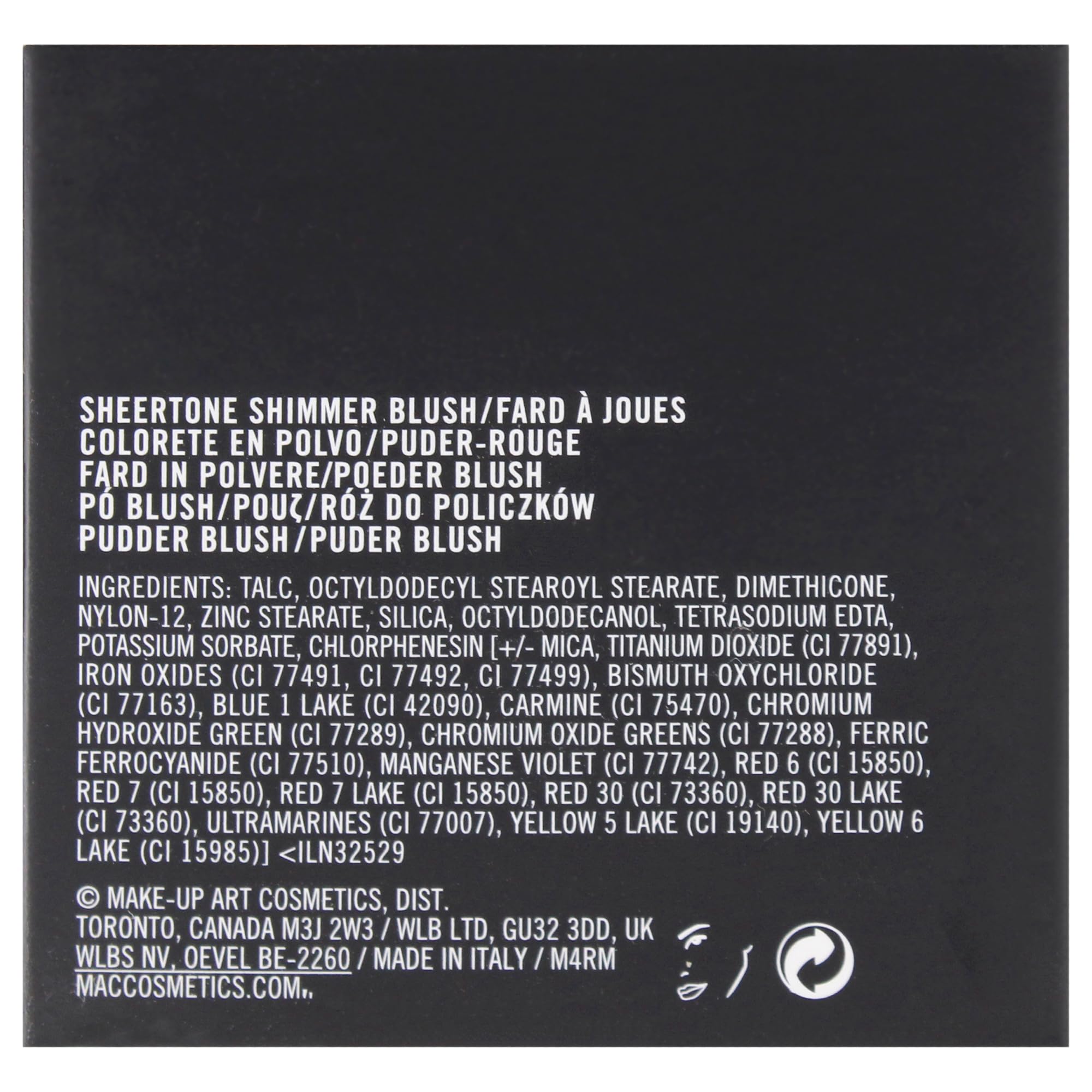 MAC Sheertone Shimmer Powder Blush Peachykeen for Women, 0.21 Ounce by M.A.C