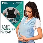 Koala Babycare Baby Carrier Wrap, Easy to Wear As a T-Shirt - Original Baby Carrier Newborn to Toddler - Sling One Size Fits All - Baby Wraps Carrier Up to 22lbs