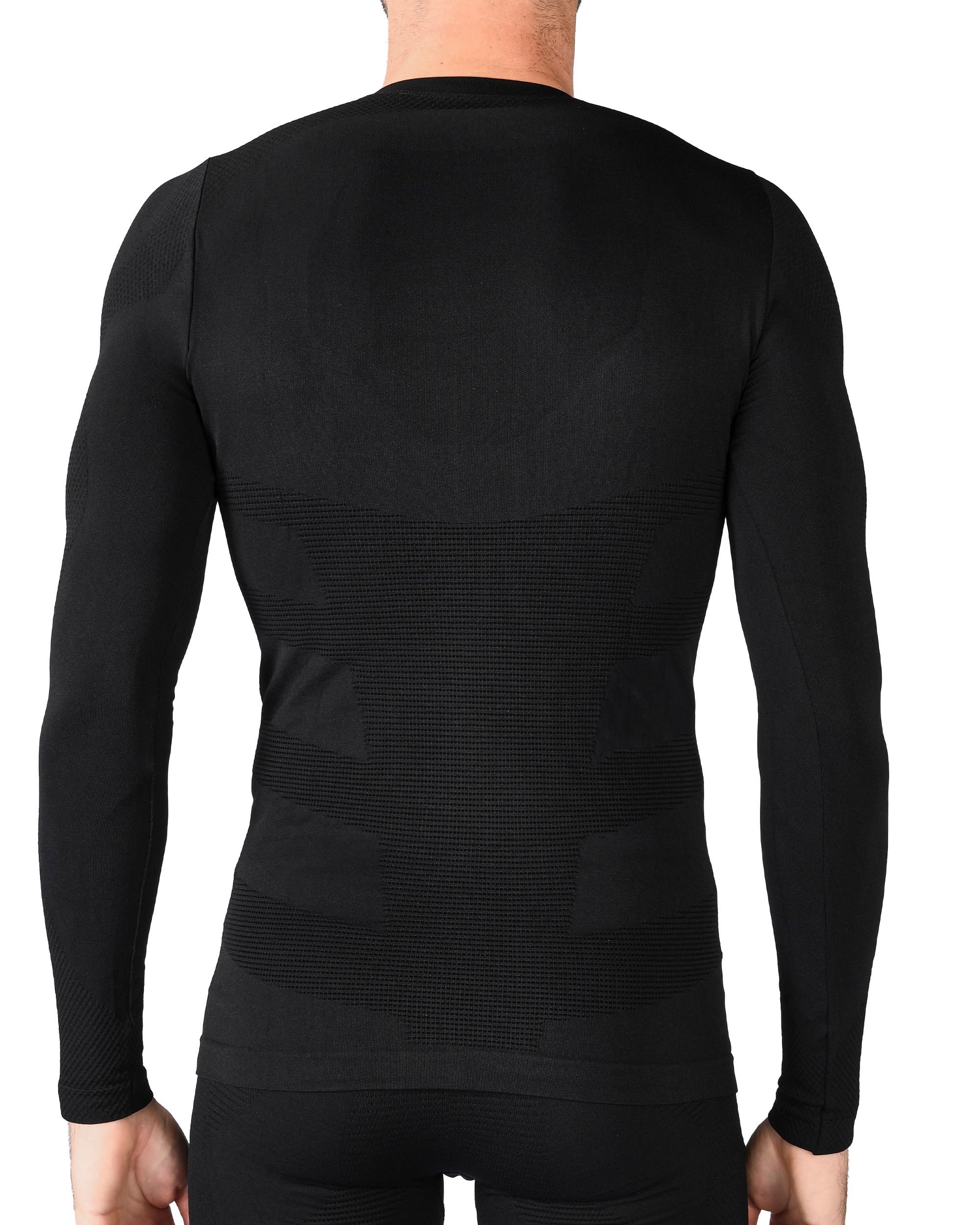 Iron-Ic - T-Shirt Uomo Maniche Lunghe I-Soft Seamless con Tessuto Thermo Dry - Fitting Slim per Sport Outdoor e Indoor - Art. 201771