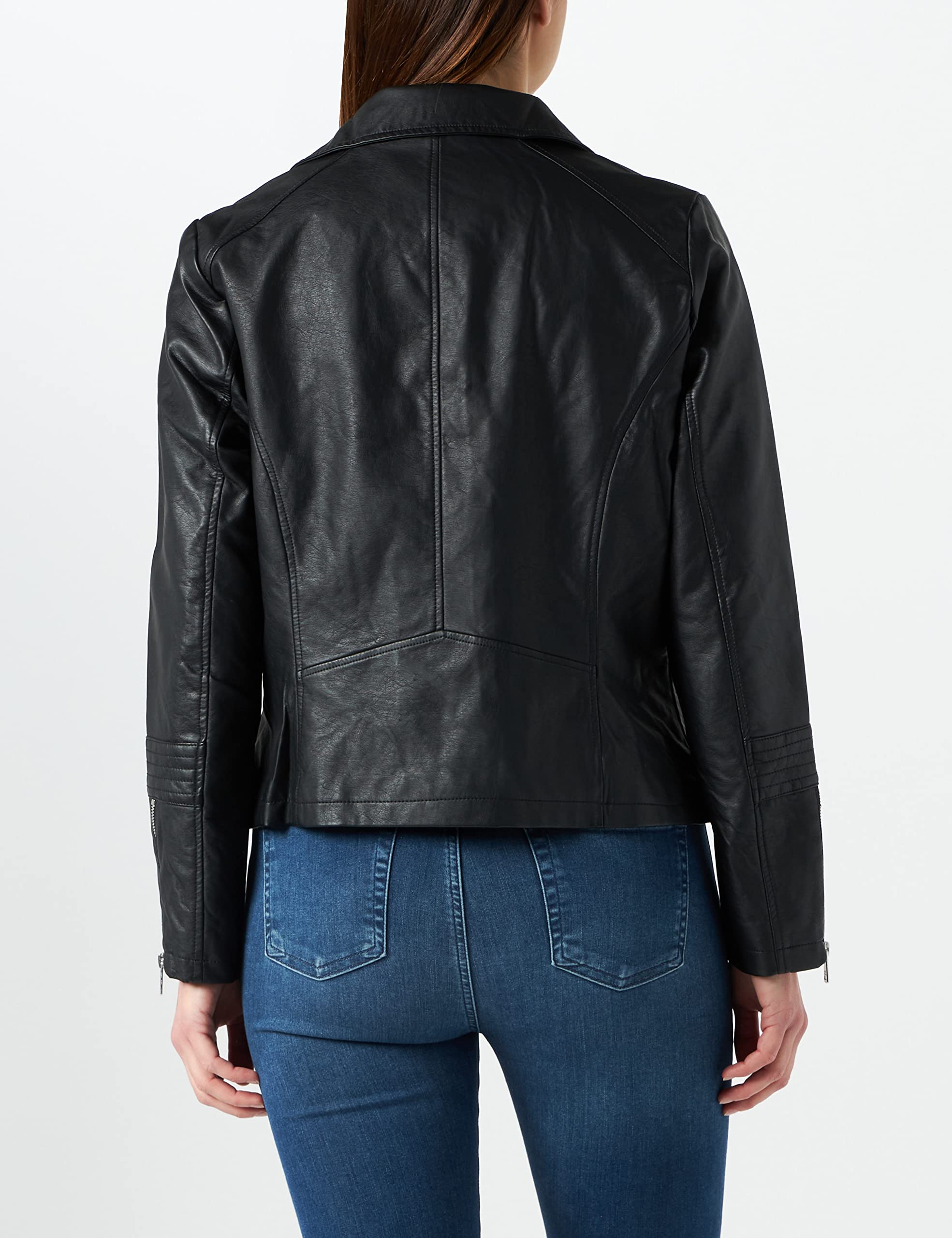 Only CARMAKOMA Caremmy Faux Leather Biker Noos Giacca, Nero (Black), 52 Donna