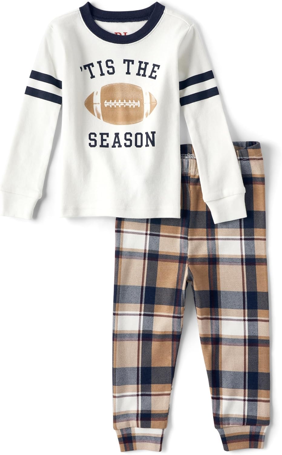 The Children’s Place Baby Family Matching, Football Pajama Sets, Cotton The Children’s Place Baby Family Matching, Football Pajama Sets, Cotton