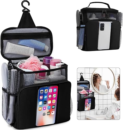 Miniatura 9 de Artículos esenciales de viaje colgantes, neceser colgante para viajes, mujeres y hombres, kit organizador de maquillaje y artículos de aseo