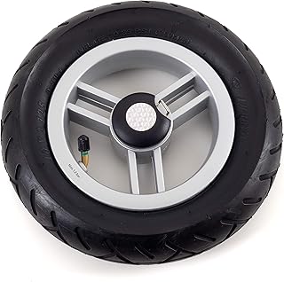 Andersen Ersatzrad für Royal Einkaufstrolley und Fahrradanhänger, Ø 250 mm, luftbereift und kugelgelagert, Silber